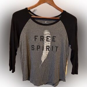 Aero 3/4 Sleeve Free Spirit Tee - XS